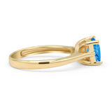 Princess Cut Solitaire Gold Ring