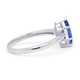 Marquise Tanzanite CZ Solitaire Gold Ring
