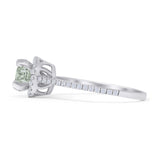 Round Halo Diamond Gold Ring