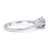 Art Deco Round Solitaire Gold Ring