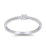 Baguette Stackable Natural Diamond Band