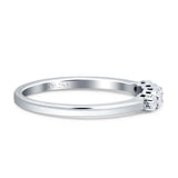 Five Stone Ring Stackable Band