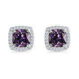 Cushion Cut Stud Earrings