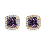 Cushion Cut Stud Earrings