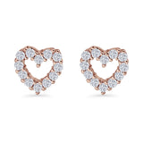 Heart Stud Earrings