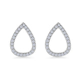 Teardrop Stud Earrings