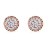 Round Stud Earrings