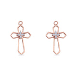 Cross Fishhook Earring