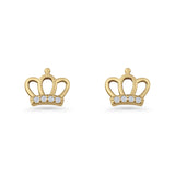 Princess Crown Stud Earring