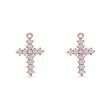 Cross Fishhook Earring