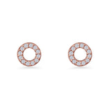 Circle Stud Earrings