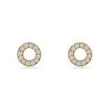 Circle Stud Earrings