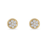Round Stud Earrings