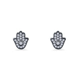 Hamsa Hand Stud Earrings