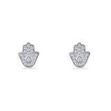 Hamsa Hand Stud Earrings
