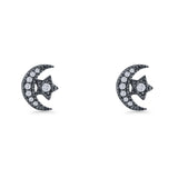 Moon & Star Stud Earrings