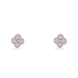 Clover Flower Stud Earrings