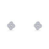 Clover Flower Stud Earrings