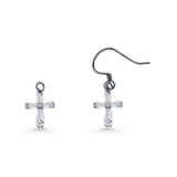 Cross Fishhook Earrings