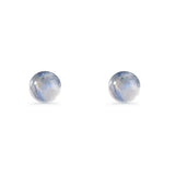 Round 7mm Lab Created Opal Solitaire Stud Earring 925 Sterling Silver