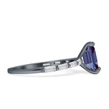 Art Deco Emerald Cut Ring