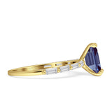 Art Deco Emerald Cut Ring