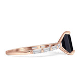 Art Deco Emerald Cut Ring