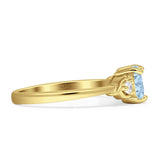 Heart Three Stone Promise Ring