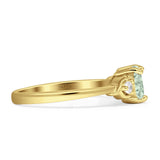 Heart Three Stone Promise Ring