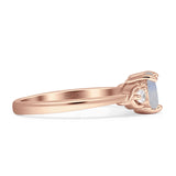 Heart Three Stone Promise Ring