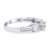 Art Deco Round Natural Stone Cocktail Ring