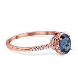 Art Deco Oval Hidden Halo Ring