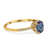 Art Deco Oval Hidden Halo Ring