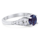 Vintage Style Round Natural Stone Ring