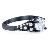 Vintage Style Round Natural Stone Ring