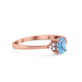 Vintage Style Oval Natural Stone Trillium Ring