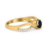  Oval Natural Stone Infinity Twisted Ring