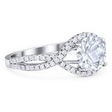 Round Natural Stone Twisted Ring