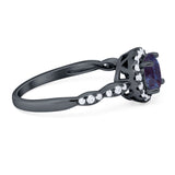 Art Deco Halo Engagement Ring