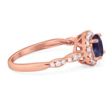 Art Deco Halo Engagement Ring