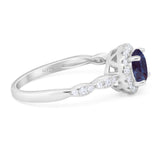 Art Deco Halo Engagement Ring