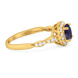 Art Deco Halo Engagement Ring