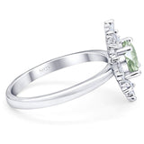 Art Deco Round Natural Stone Cocktail Ring