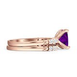 Princess Cut CZ Stackable Ring