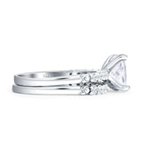 Princess Cut CZ Stackable Ring