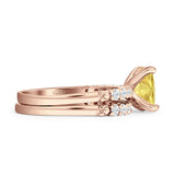 Princess Cut CZ Stackable Ring