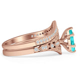 Two Piece Marquise CZ Ring