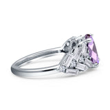 Oval Natural Stone Wedding Cocktail Ring