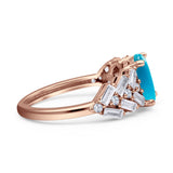 Oval Natural Stone Wedding Cocktail Ring
