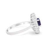 Floral Art Deco Cocktail Ring